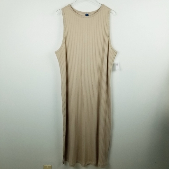 Old Navy Dresses & Skirts - Old Navy #419212 Fitted Sleeveless Rib-Knit Midi Dress NWT